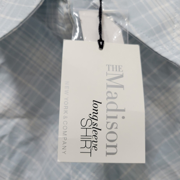 New York & Company Madison Long-Sleeves Stretch Button-Up Shirt Top Medium NWT - Picture 10 of 10